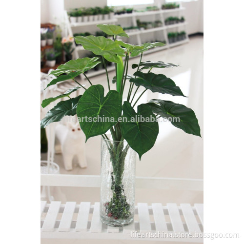 artificial plant, 60cm 16 leaves plastic anthurium, artificial bush